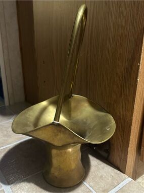 Vtg Brass Bucket